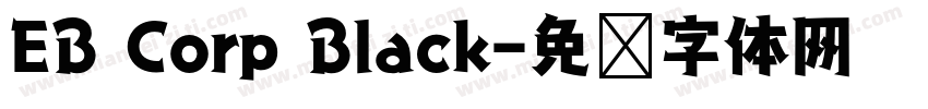 EB Corp Black字体转换
